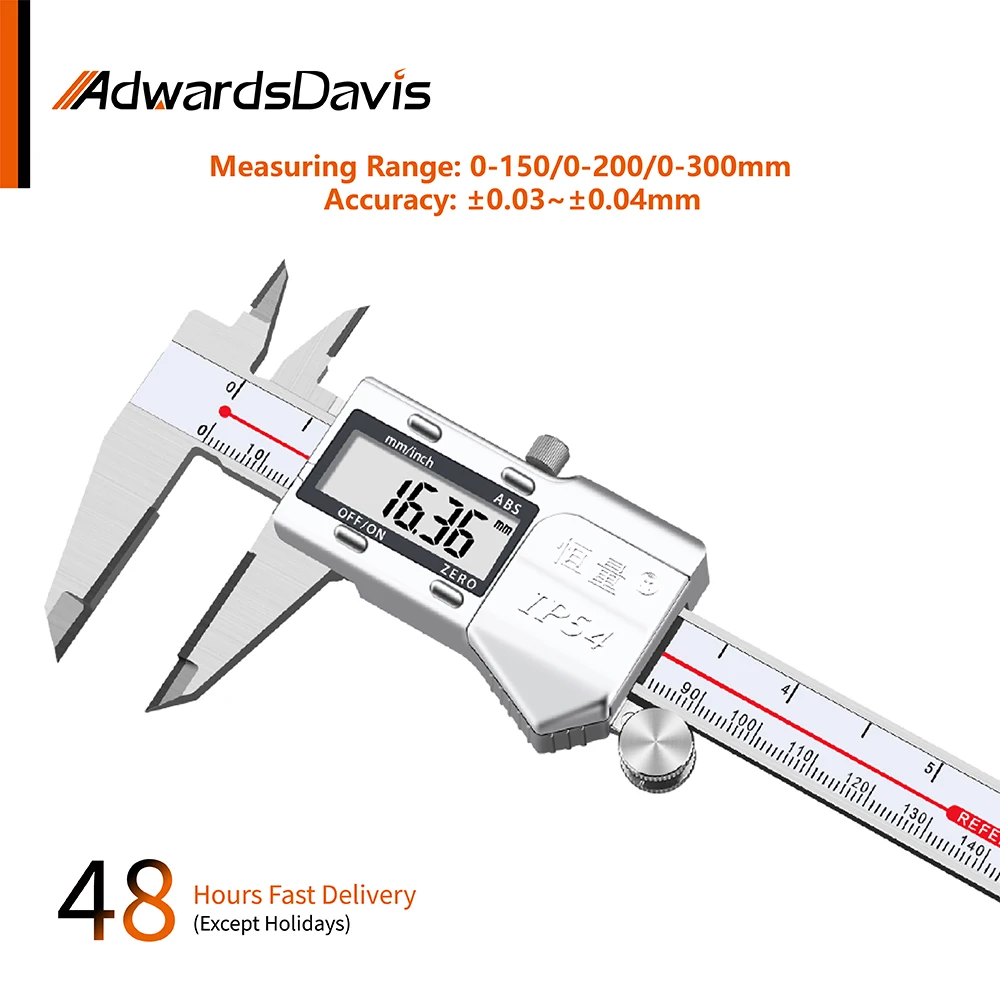 

0-150mm 0-200mm 0-300mm Inlaid With Carbide Digital Caliper Depth Measurement Electronic Caliper Metric And Inch Measuring Tools