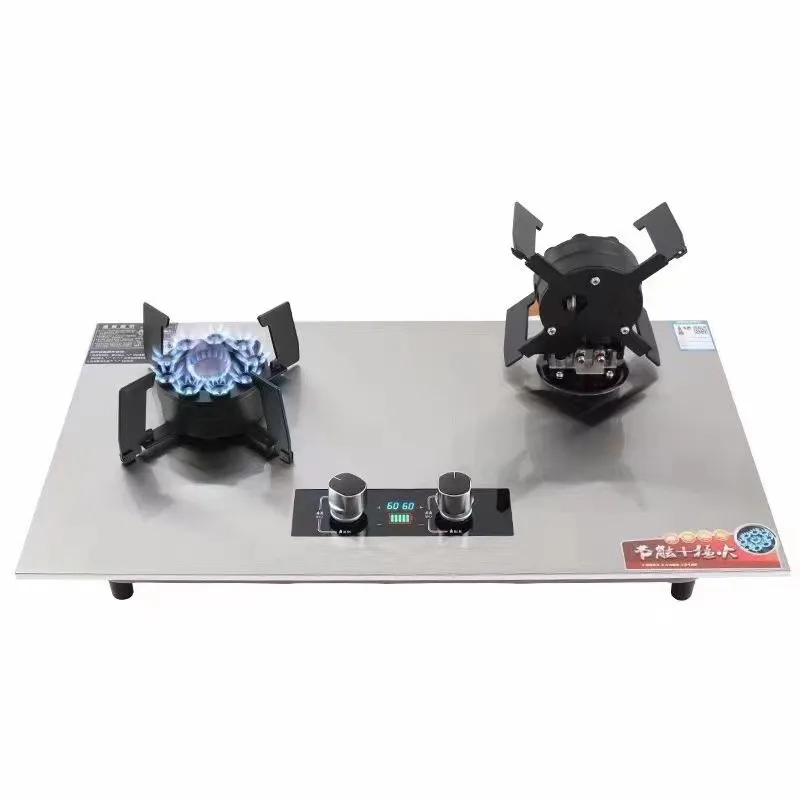 

2 Burner Tempered Glass Folding Hob Foldable Burner Built-in Stove Dual Cooker Cooktop