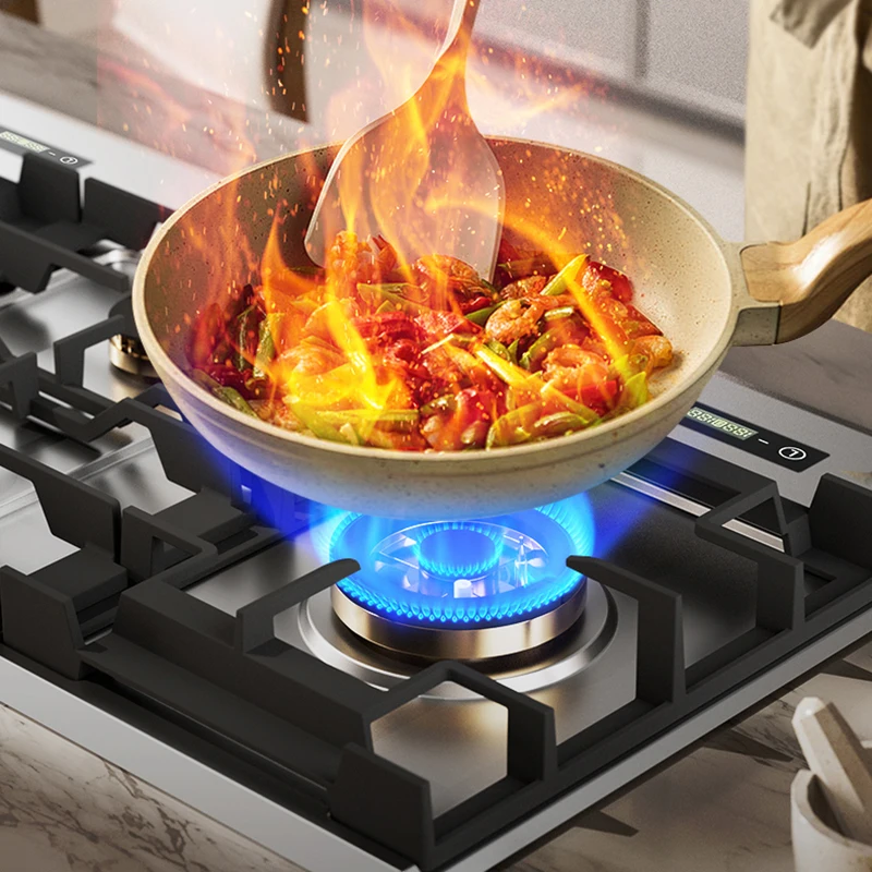 900mm Built-in LPG/LNG Gas Stove with Stainless Steel Surface  - High-End Kitchen Stove Flameout Protection