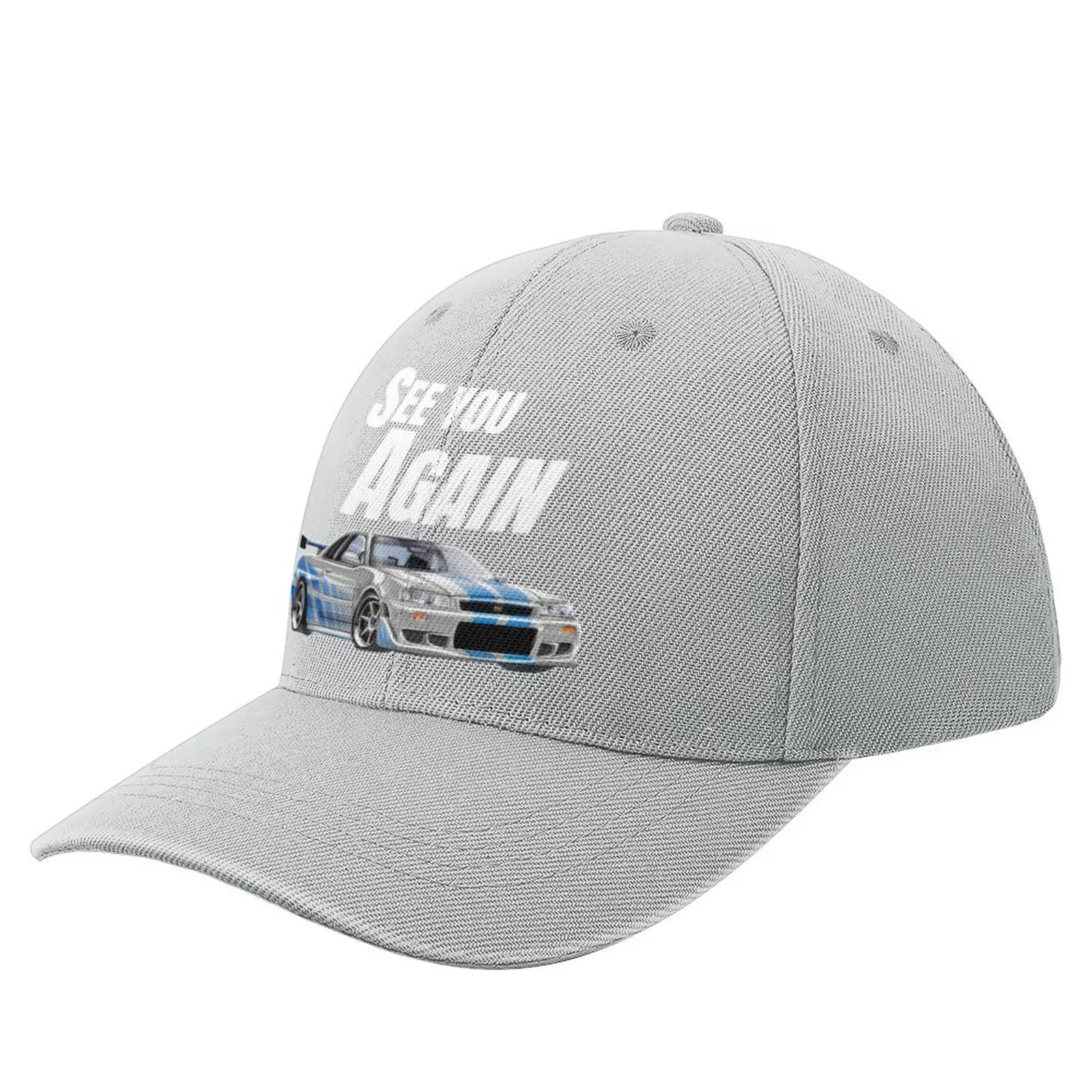 See you Again { fast and furious R34 GTR } Baseball Cap Hats Military Tactical Cap Anime Luxury Man Hat Ladies Hat Men'S