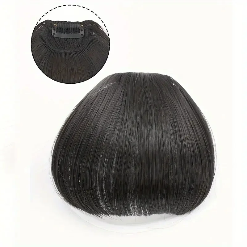 3D air style synthetic hair fringe light weight hair extension easy to wear clip in hair bangs