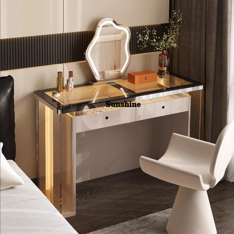 

Italian light luxury makeup table, modern bedroom simple bedroom bedside cabinet combination
