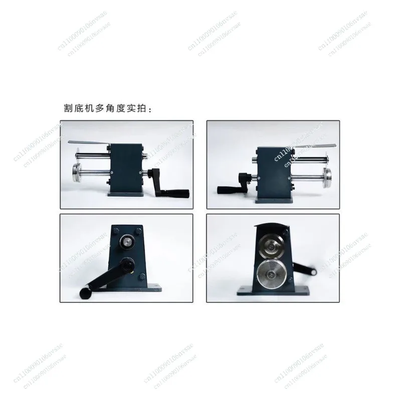 Leather sole cutter, hand, crank trimmer