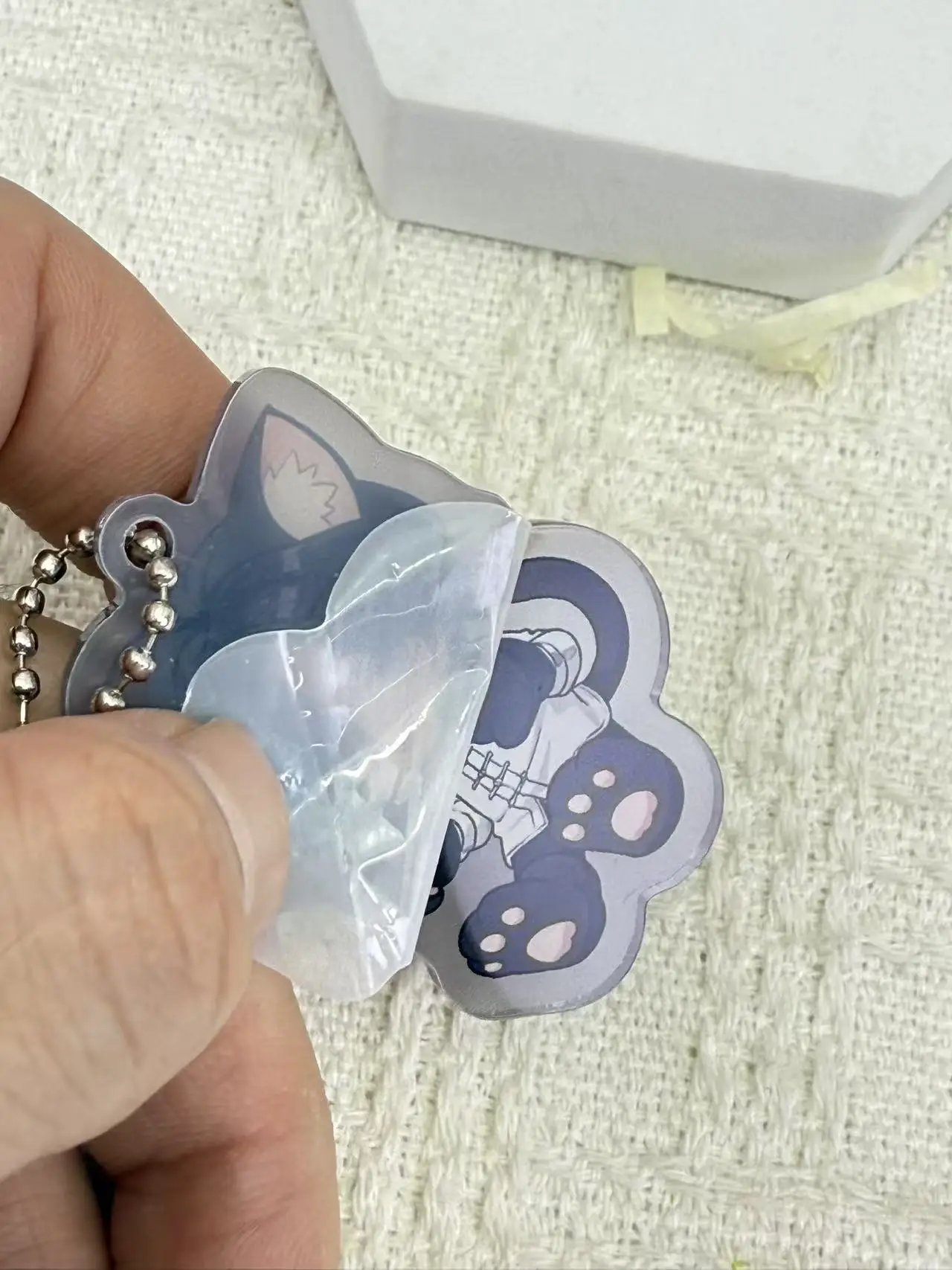 Acrylic anime charm, cute character bag charm, manga merchandise, home decor, room decoration, desktop ornament, gift for girls.