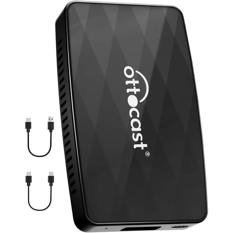 

Ottoadapter MX беспроводной CarPlay Android автомобильный адаптер с Airplay, 3-в-1 Автомобильный ключ для воспроизведения, беспроводной, Plug & Play U