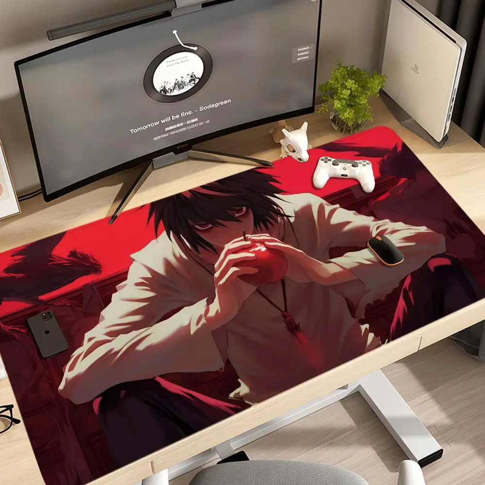 

Коврик для мыши Death N-Note L 1200x600 Hot Anime csgo Taro Sakamoto Days XXL Большие игровые нескользящие офисные коврики для клавиатуры Настольный коврик