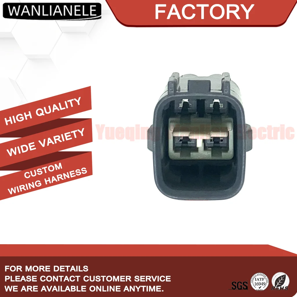 50 Sets 7282-7040-30 90980-10868 4Pin Waterproof Automotive Connector Male Plug 2Row Black Car Wiring Harness