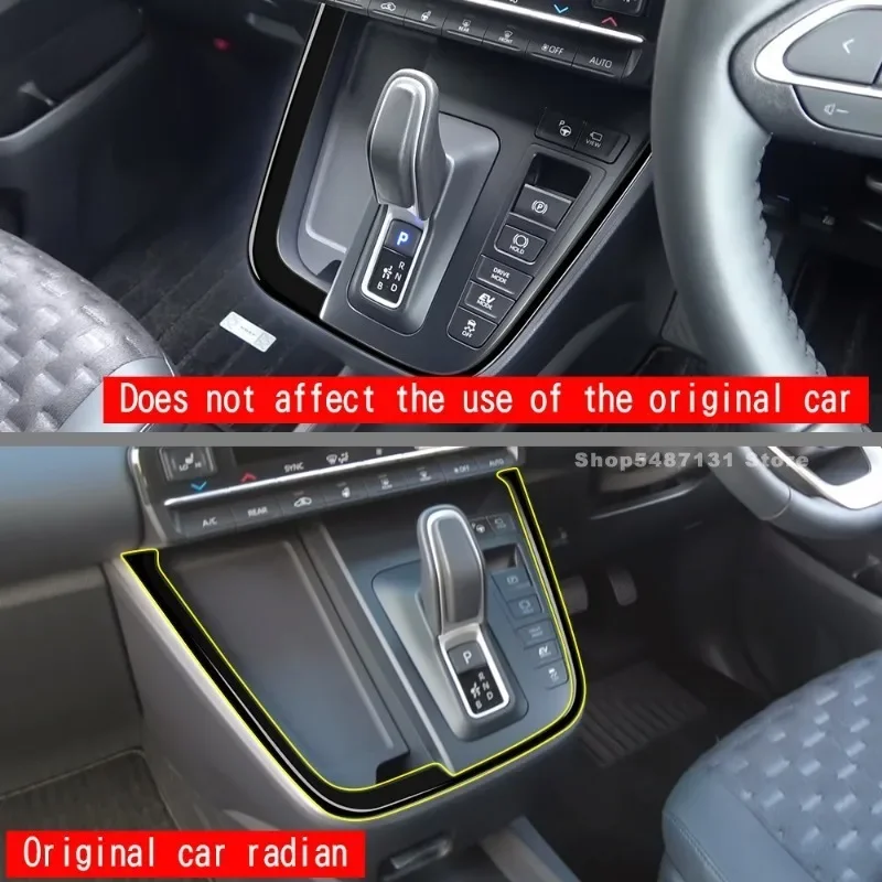 Center Console Gear Shift Panel Cover Trim Compatible for Toyota VOXY NOAH 90 Interior Accessories 2022 for Right Hand Drive