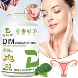 DIM Supplement 300 Mg, Diindolylmethane DIM Plus Black Pepper Extract, Estrogen Balance, Supports Acne and PCOS Relief