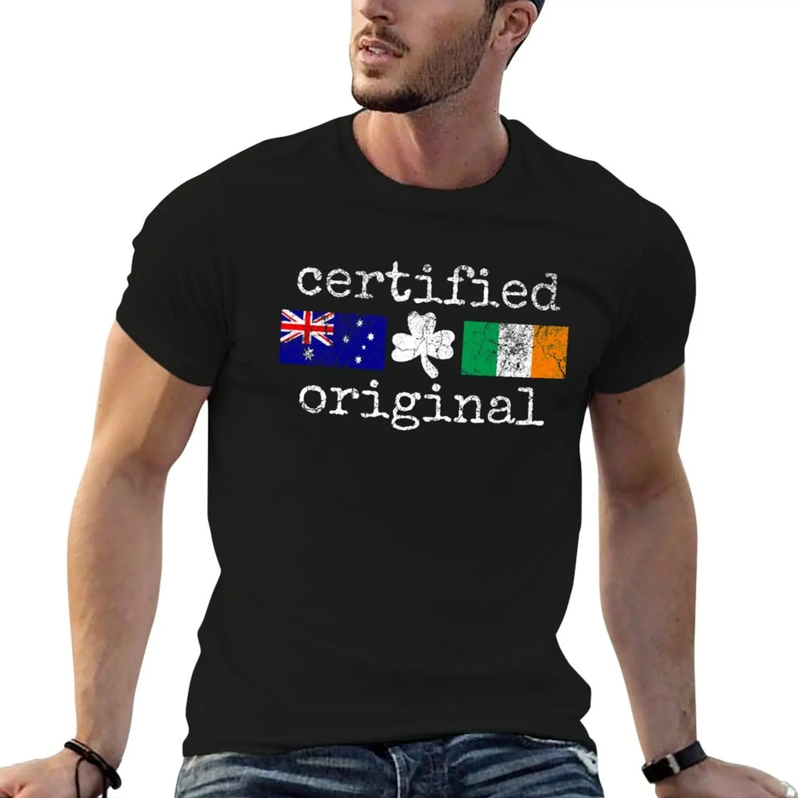 

Irish Australian Certified Original T-Shirt t shirt custom print t shirts designer T-Shirt