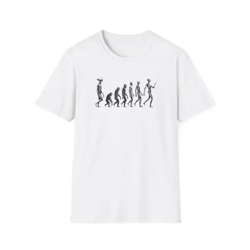 Evolution of Man Softstyle T Shirt Funny Unique for Science Lovers Casual Wear Birthday Present