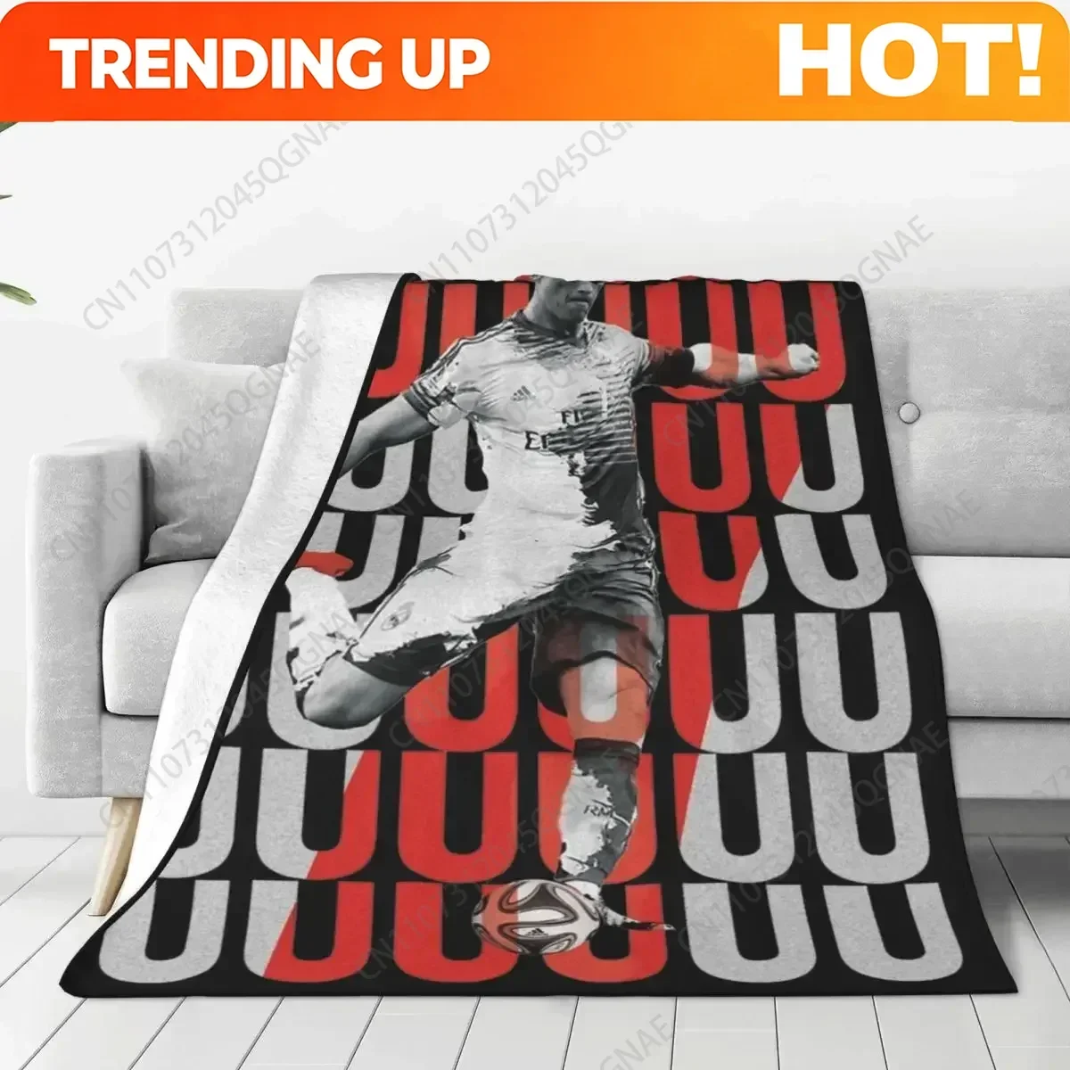 Siuuuuuu Cristiano Ronaldo Cr7 Football Fuzzy Blankets Awesome Throw Blanket For Sofa Bedding Lounge Plush Thin Quilt