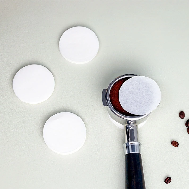 

51/53/58mm Universal Espresso Coffee Filter Paper Secondary Water Separation Reusable Handle Concentrated Round Paper