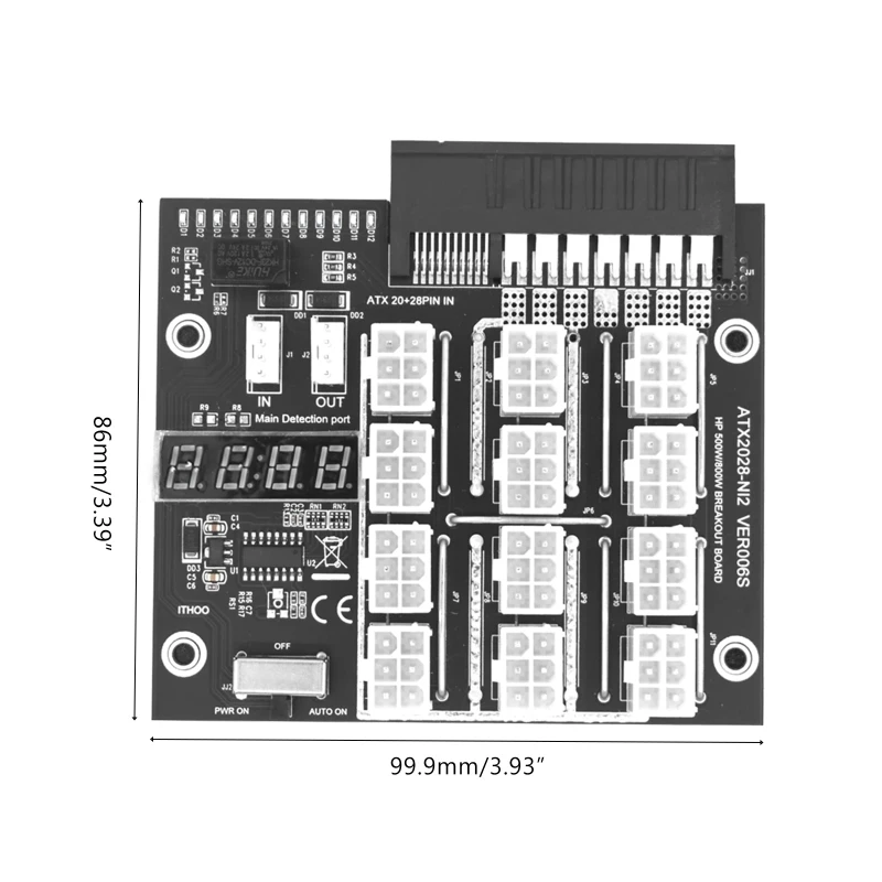 Fuente alimentación servidor ForHP adecuada, 2200W a tarjeta gráfica 6p, placa alimentación 20+28p