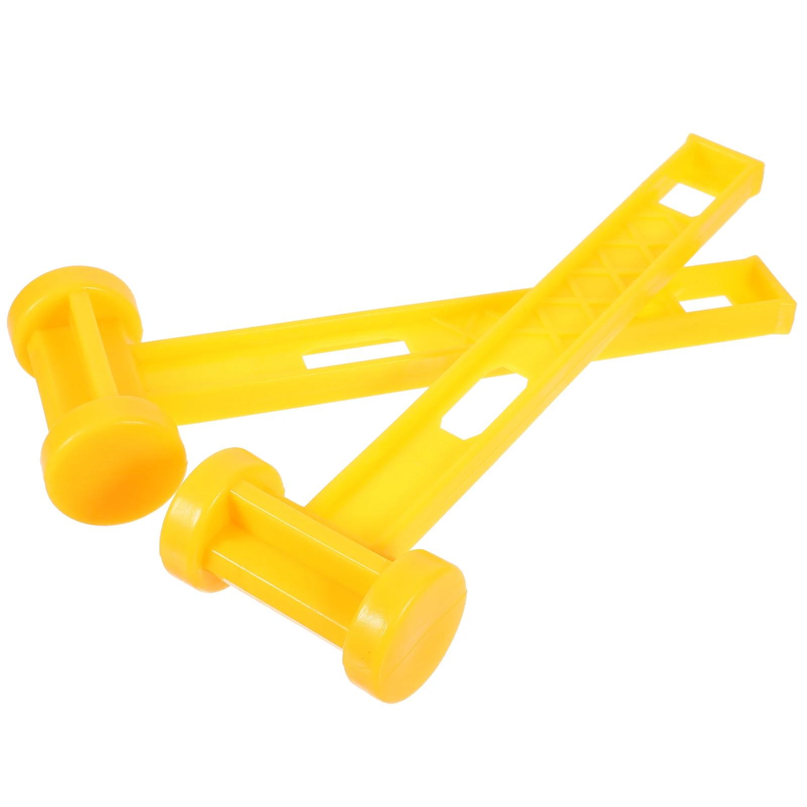 

2 pcs TentHammer CampingMallet WoodworkingTool PlasticHandle NailPuller ForgedMaterial Durable StrikingTool