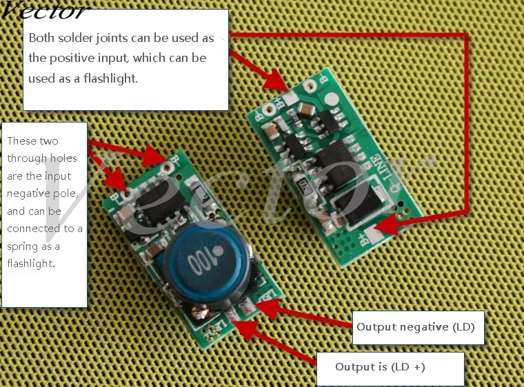 3.5W NDB7A75 high-power blue light drive circuit 4.5A constant current with slow start and step down three-gear dimming