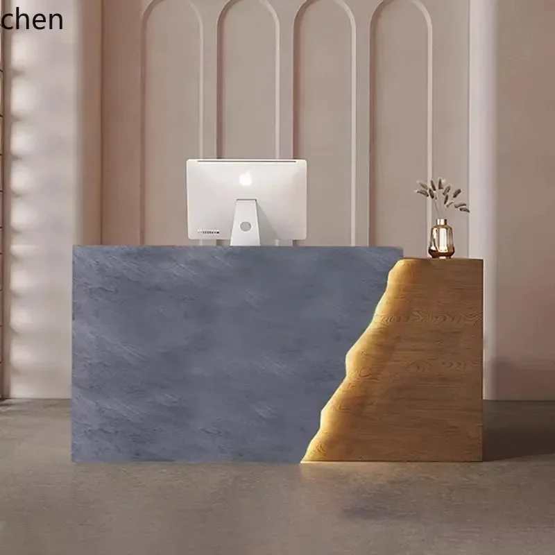 HXL Cashier Counter Women's Clothing Yoga Studio Painted Front Desk Reception Bar Counter