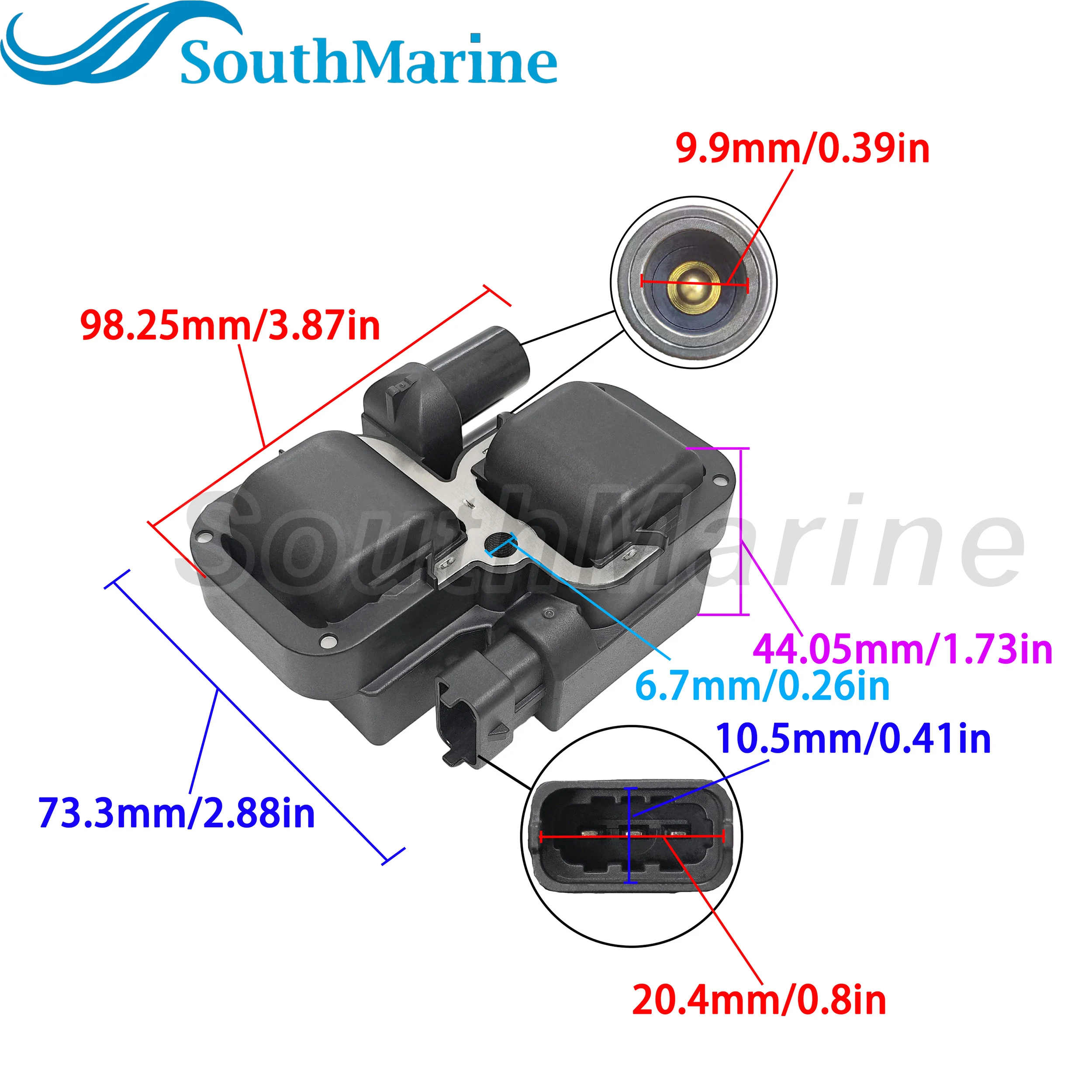 278001546 270600002 Ignition Coil for SeaDoo 3D RFI GSX RFI GTX/ 2876049 4010425 for Polaris / 278001546 270600002 for Can-Am