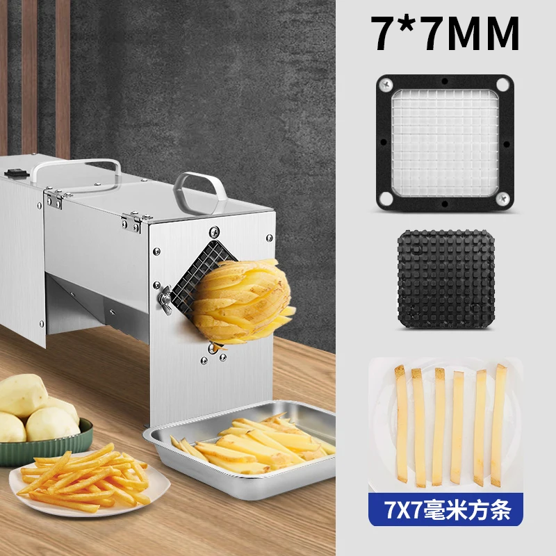Слайсер для фруктов и овощей 7 мм/10 мм/14 мм, коммерческая электрическая машина для резки картофеля, ломтиков, огурцов, овощей, машина для резки