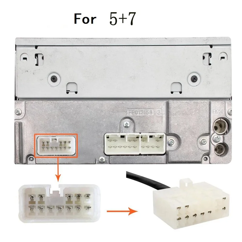 Car Audio AUX Adapter CD Changer for IPHONE Charging 5+7 PiN for Toyota Camry Corolla RAV4 Yaris for Lexus IS 200 GS