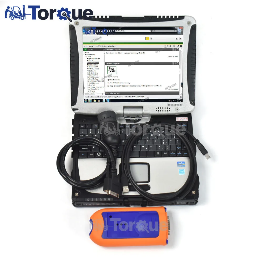 

Auto diagnostic scanner J-D EDL diagnosis tool Construction for J-D EDL V2 forklift scanner + Toughbook CF19