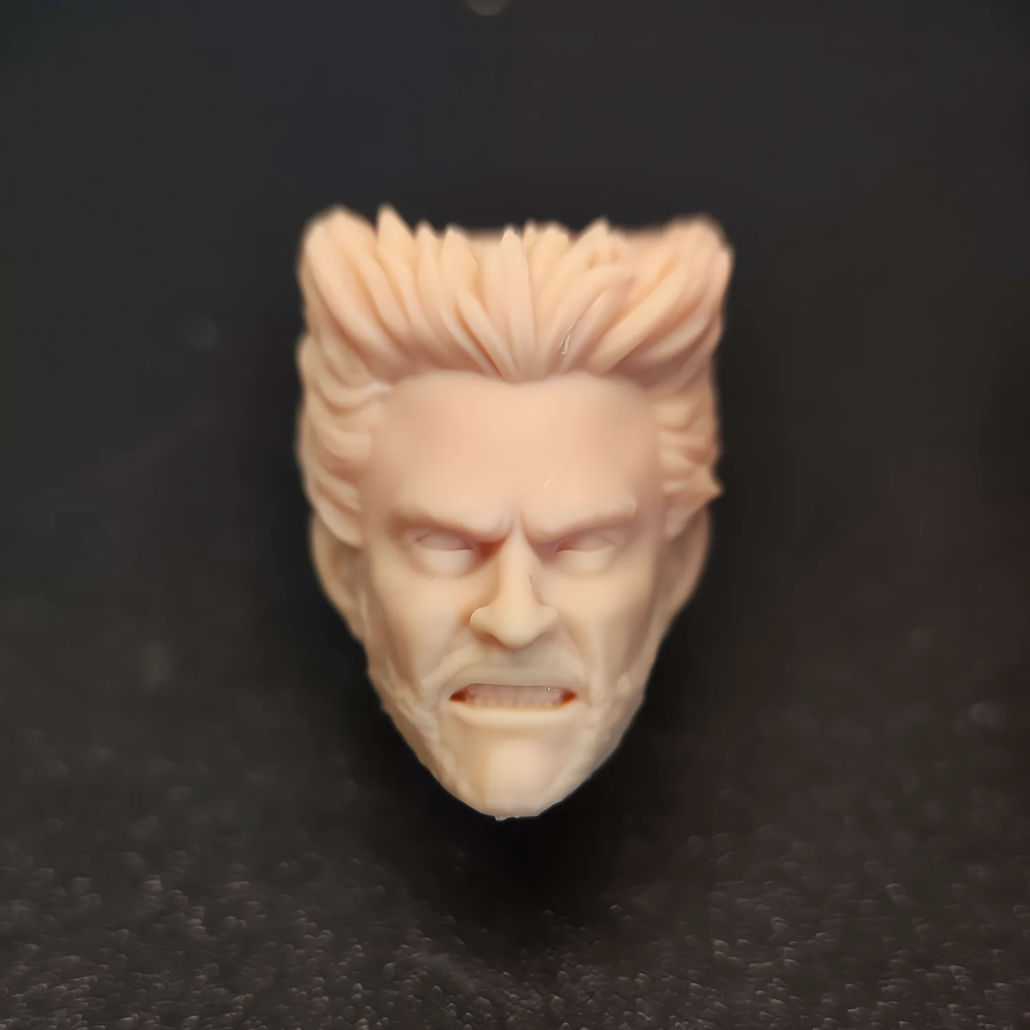 

HL1334 DIY Customized 1/18 1/12 1/10 Hugh J Wolf Unpainted Head Sculpt for 3.75" 6" 7" Figure SHF ML Mafex Mez NECA Mcf