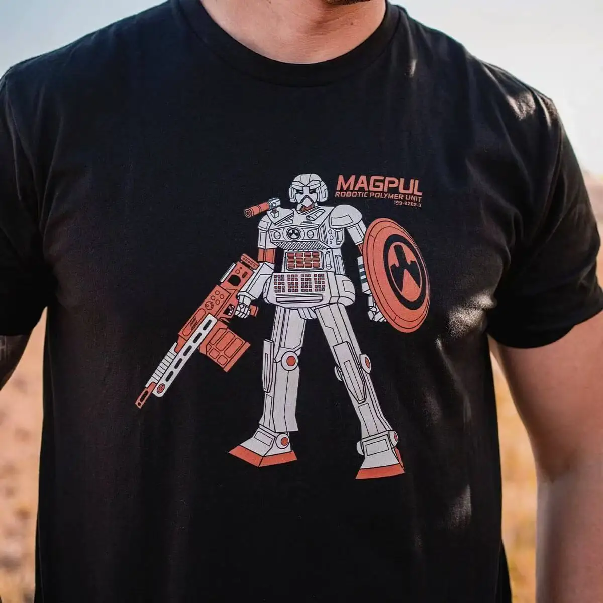 

Футболка с короткими рукавами Tough Guy Club Maggai с принтом робота в стиле милитари, футболка из чистого хлопка