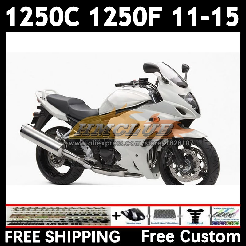 Bandit white glossy For SUZUKI GSX1250F GSX1250 FA C 11 12 13 14 15 35No.27 GSXF1250 GSX1250C 2011 2012 2013 2014 2015 Fairings