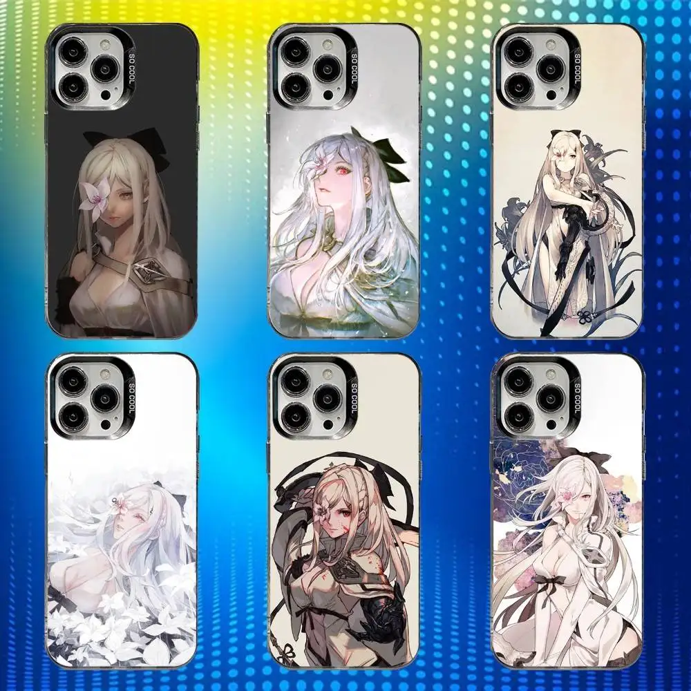 

Game D-Drakengard Zero Phone Case For iPhone 16,15,14,13,12,11,Mini,Pro,SE,MAX White Matte Shockproof Cover