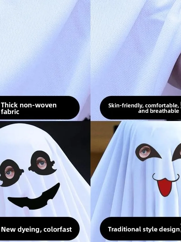 loween Ghost Costume Cloak eup Par Adult Children's Performance Clothes Traditional Chinese Stage Costume Women's Fas...