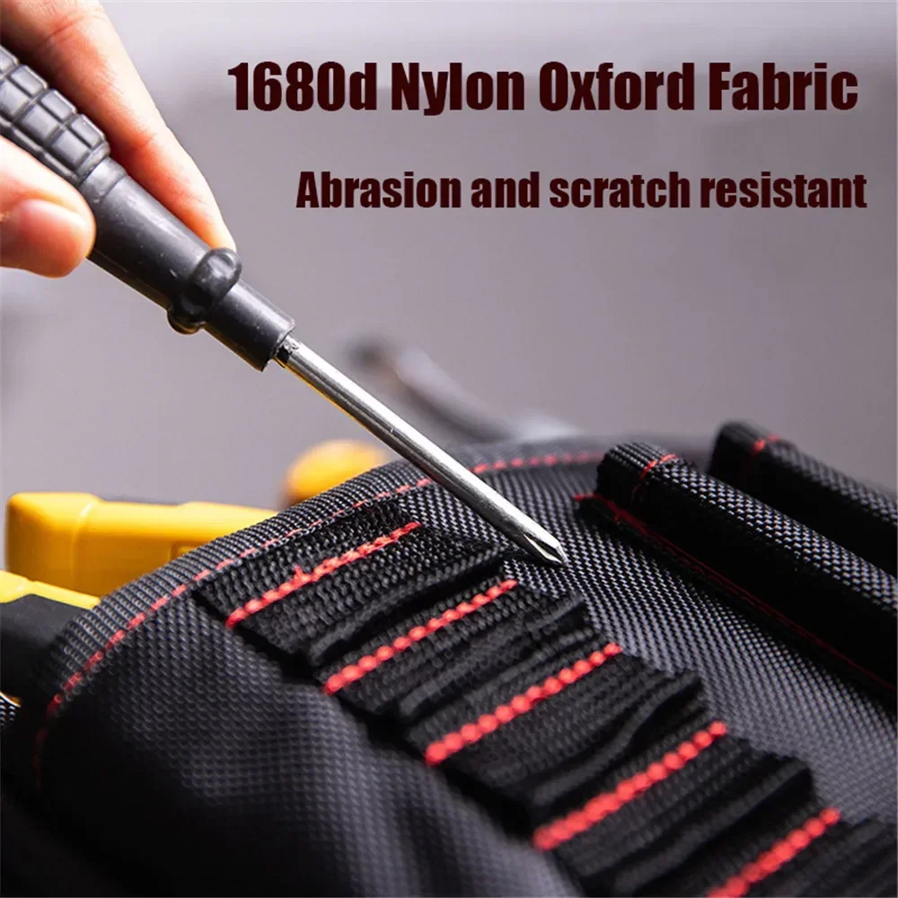 Deli Oxford Cloth Multi Pockets Waterproof Tool Waist Bag Screwdriver Pliers Utility Holder Electrician Tools Storage Belt