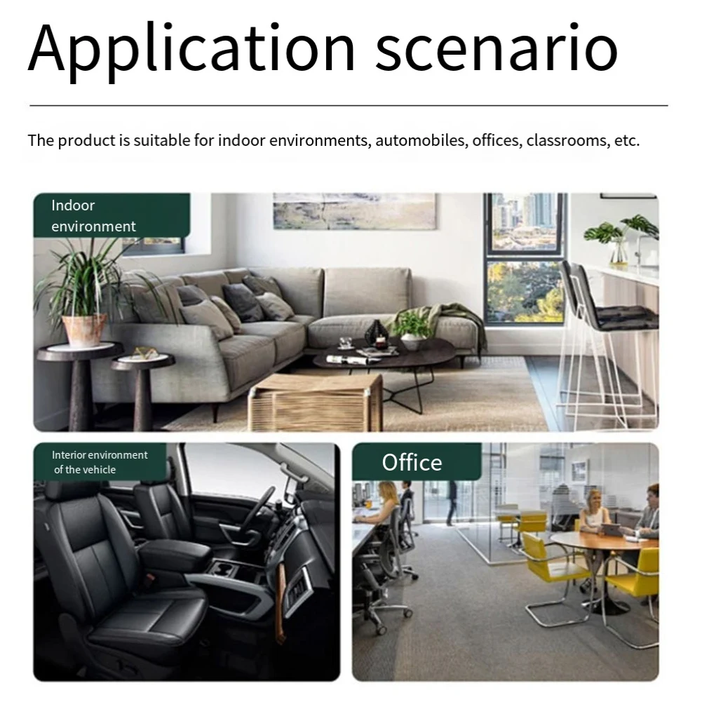 ثلاثة في مراقبة جودة الهواء الصغيرة المحمولة مقياس حرارة ثاني أكسيد الكربون الرطوبة لفحص جودة الهواء الداخلي