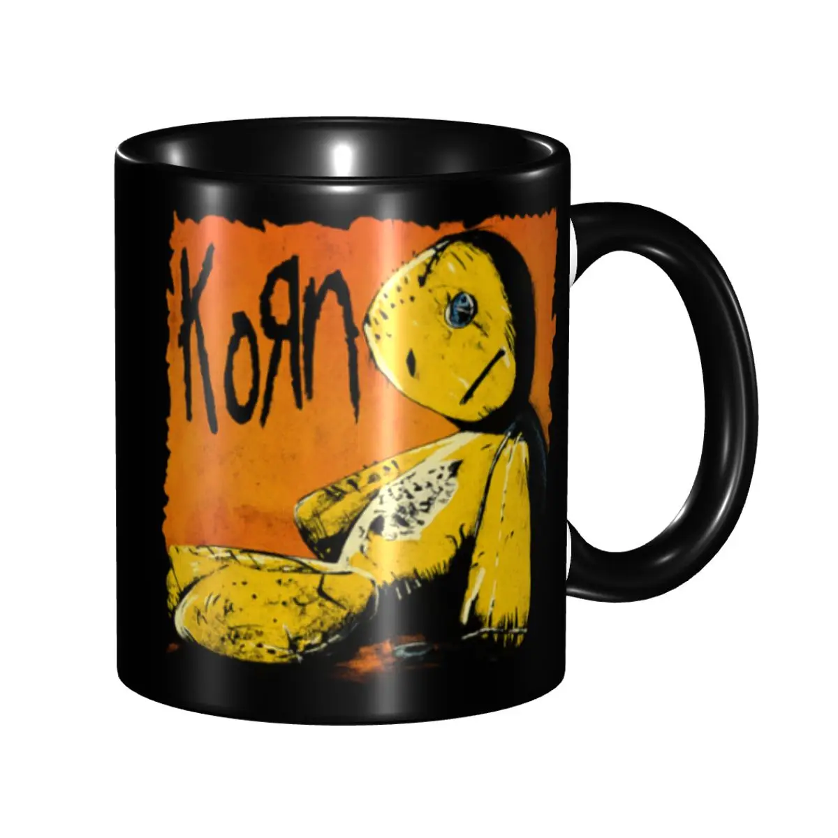 

Metal Rock Band Korns Coffee Mug DIY Custom Ceramic Milk Tea Mug