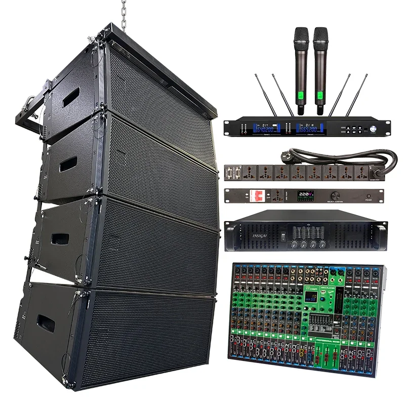 Factory Price Dual 12 Inch 2 3 Way Line Array Speakers Professional Stage Outdoor Passive Active Line Array Speaker System