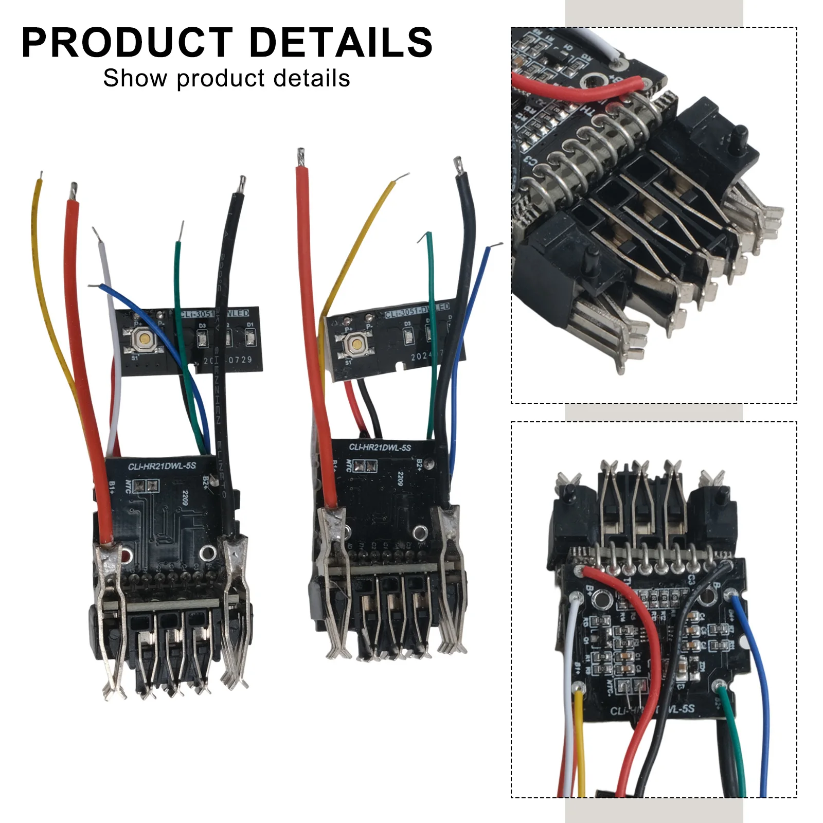 2pcs Plastic Shell Protection Board For DCB200 20V Power Tool Battery PCB Circuit Board Replacement Repair Parts DIY Accessories