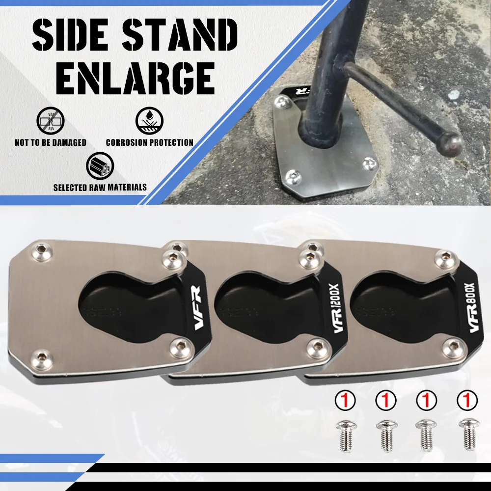 

Side Stand Enlarge Plate Kickstand Extension FOR HONDA VFR1200X VFR 1200X DCT VFR800X 1200 CROSSTOURER 2012- 2018 2019 2020 2021