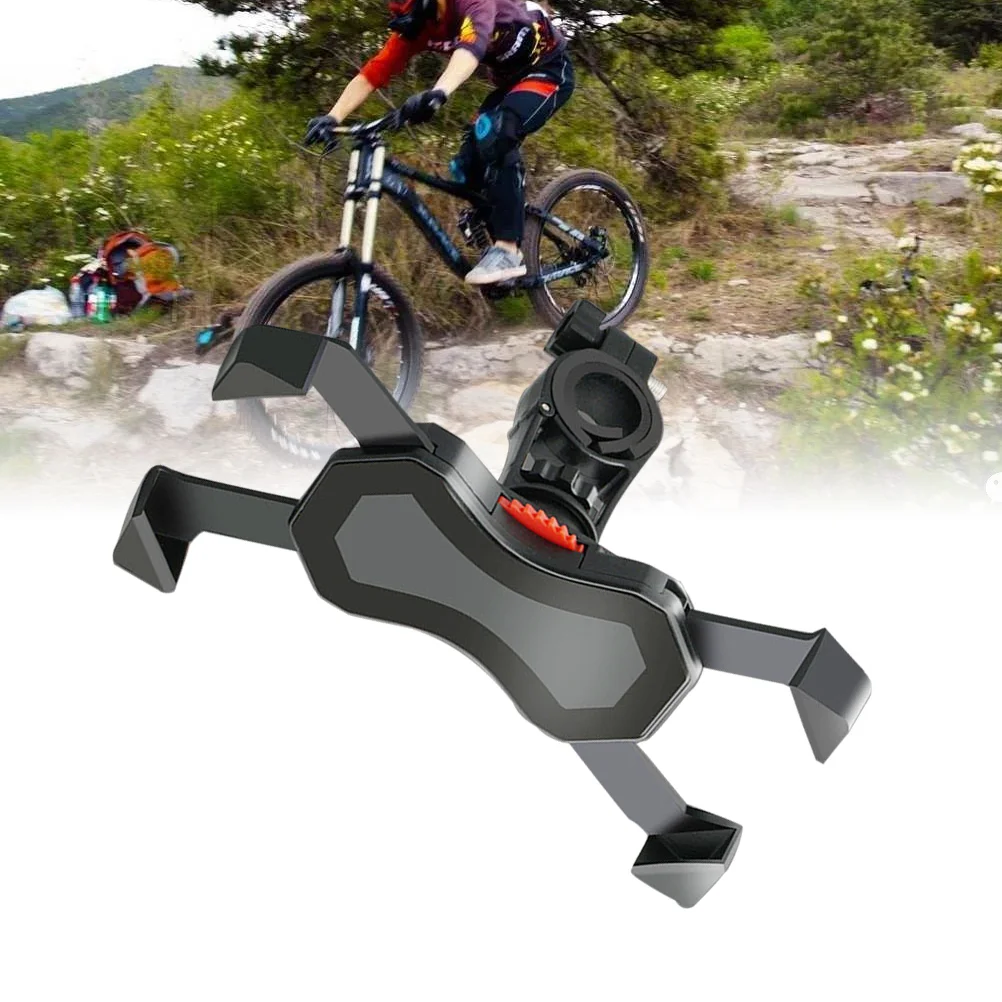 Adjustable Phone Holder Electric Motorcycle Mountain Bike Mobile Phone Bracket Stand (Black) bicy phone holder