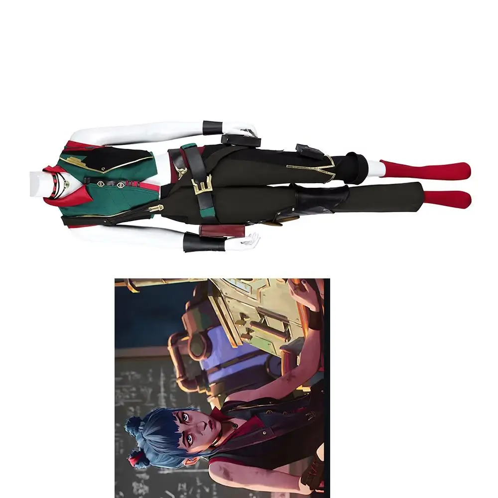 

Game LOL Arcane 2 Cosplay BaoBao Costume Powder Jinx Fantasia Combat Uniform Full Set Halloween Carnival Party Disguise Outfits