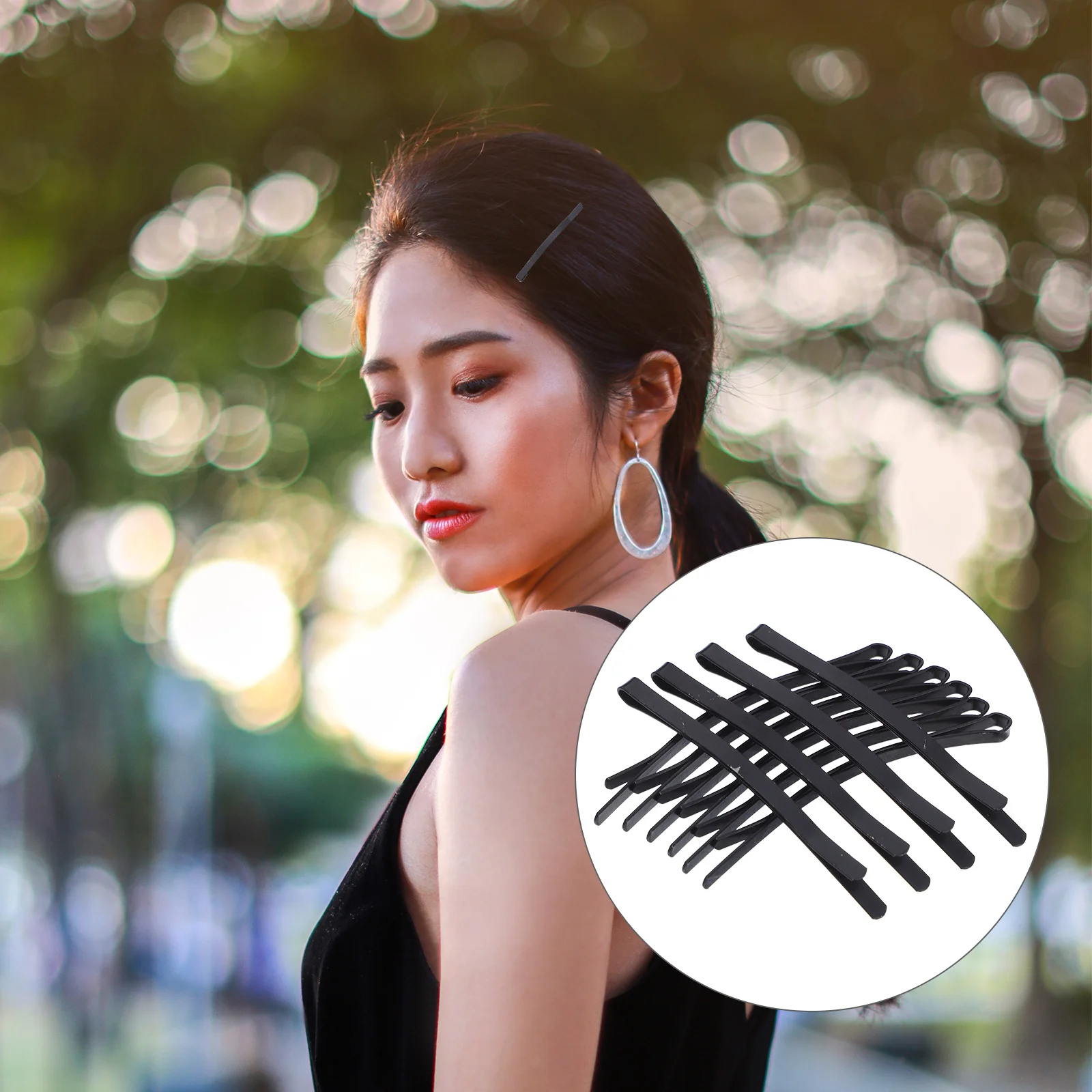 

100Pcs Black Alloy Hair Clips Metal Bobby Pins Strong Durable Hair Accessories for Women Hairstyles Bobby Pins