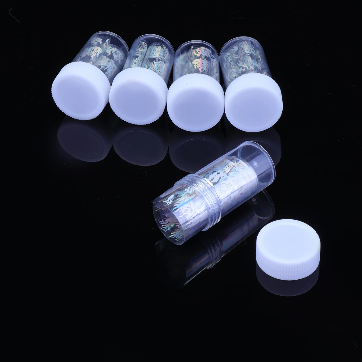 

5Pcs Nail Art Manicure Pastes Pattern Ideal for Party Carnival Holiday Events Nail Stickers Manicure Pastes