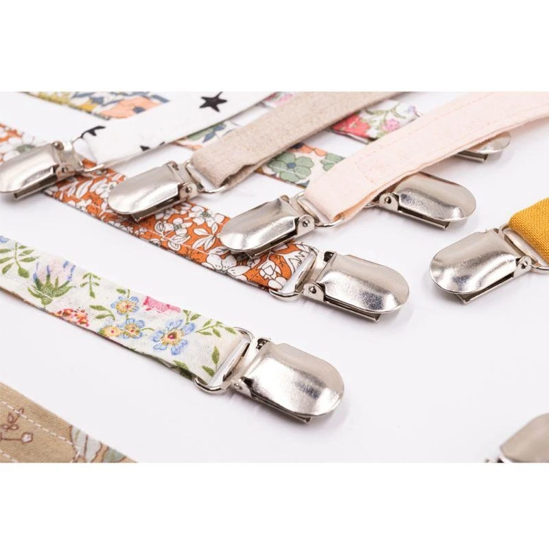 M76C ベビーコットンおしゃぶりチェーン おしゃぶりクリップチェーン ダミークリップ ベビーおしゃぶりクリップ