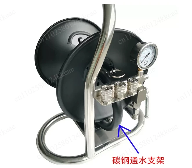 Industrial Sewer Cleaning Hose Reel & Coil System, High-Pressure Pipe Winder for Drainage Cleaning Equipment