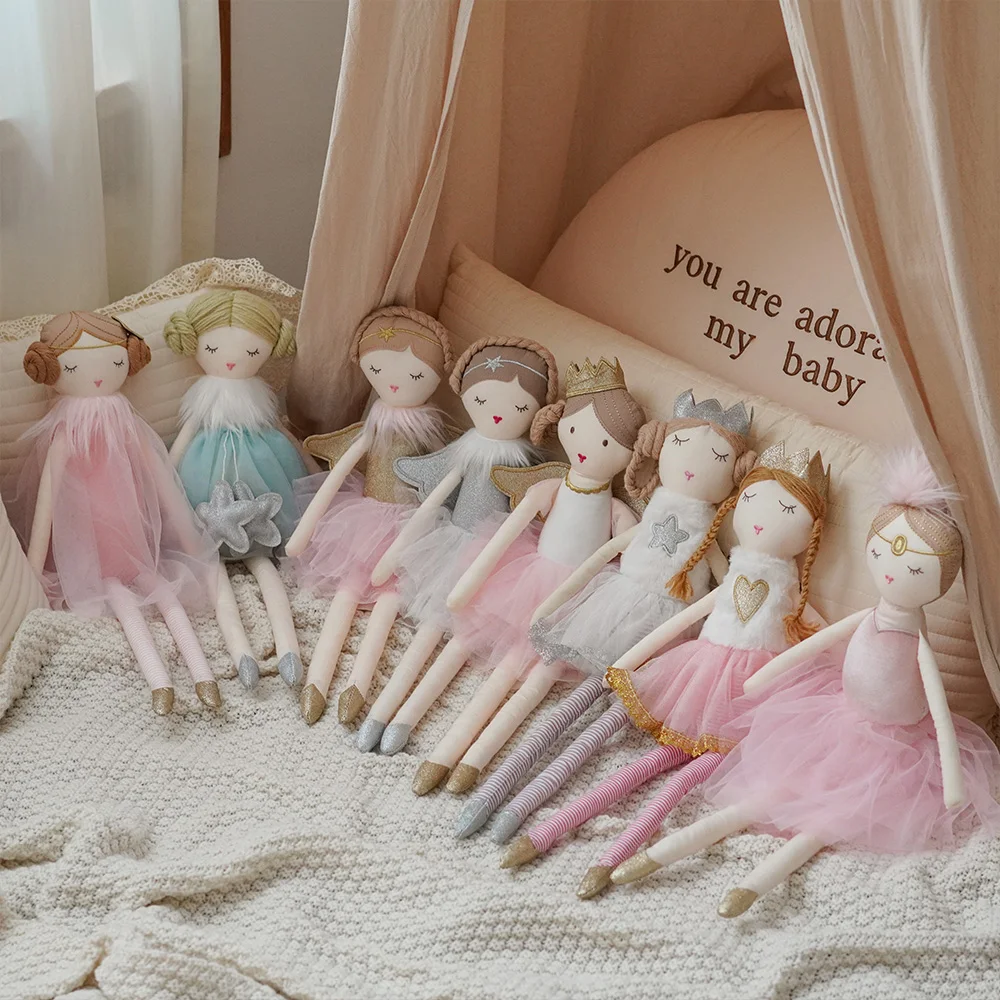 

1PCS Nordic Style 50cm Stuffed Plush Doll for Children Baby Girl Sleeping Toy Soft Room Decor Kids Gift Smoothing Plushie