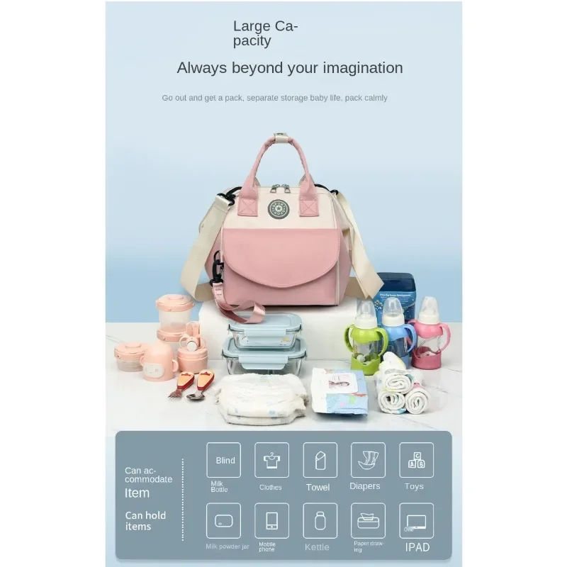 Small and cute mommy bag Removable multi-function Maternity package Waterproof light diagonal handbag Breast bag