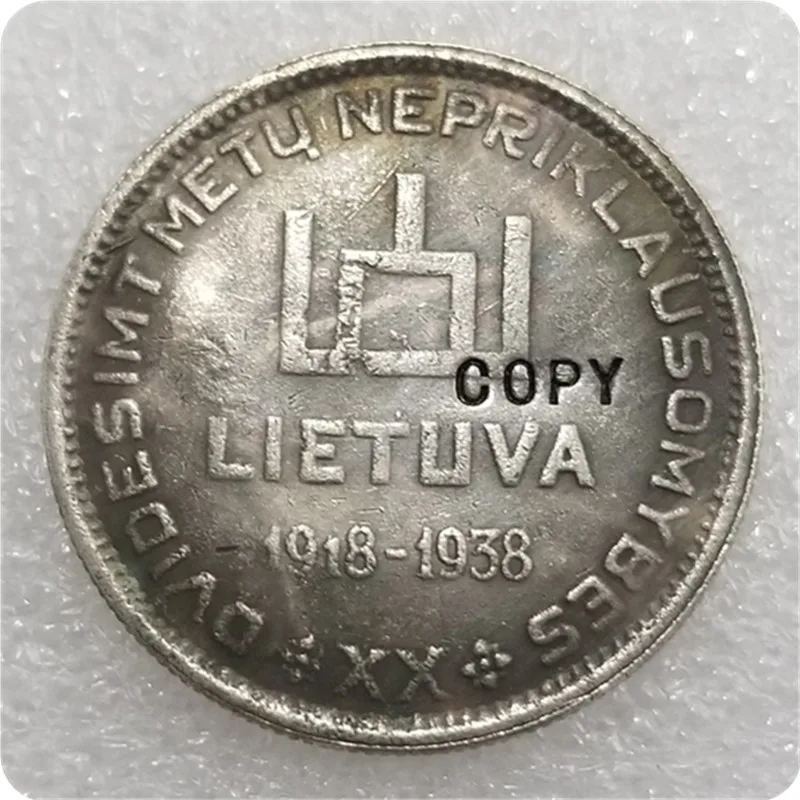 Lithuania (1918-1938)-Coin-Medal-10-Litas COPY commemorative coin