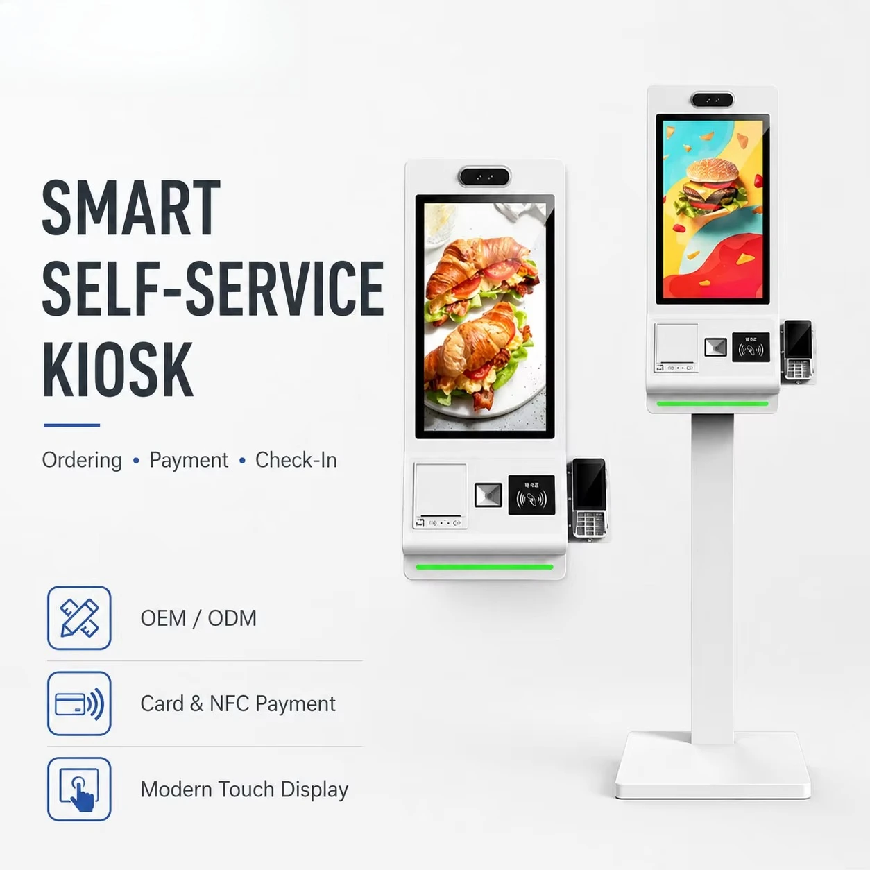 Fast Food Kiosks Self-ordering Kiosk Bill Payment Food Order Terminal Self Service Ordering Machine Kiosk for Chain Restaurants