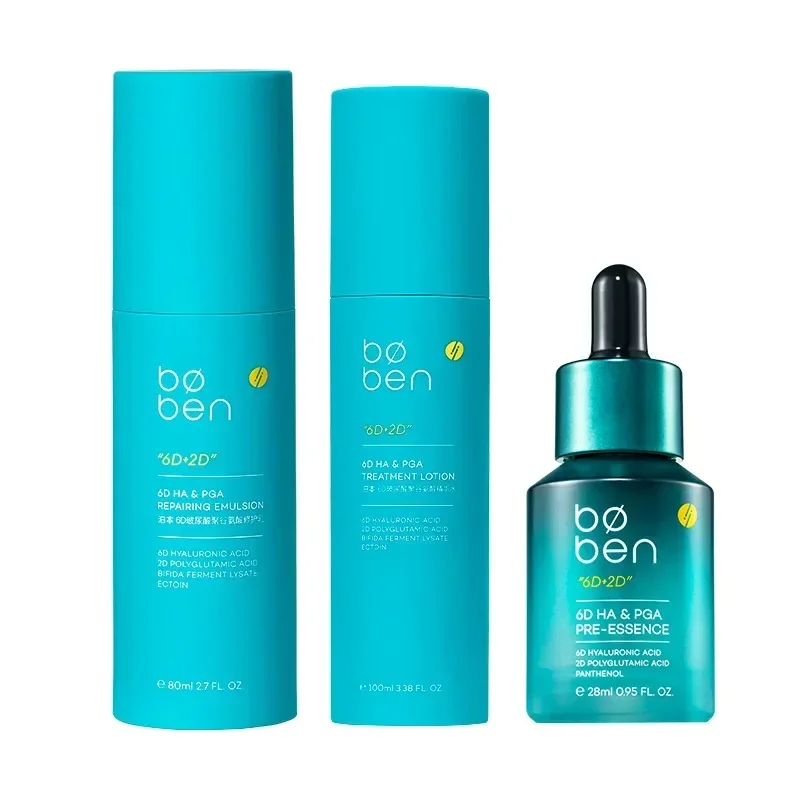 BOBEN Hyaluronic Acid Skin Care Set Toner Lotion Serums Face Highly Moisturising  Repairing Nourishes High Quality  Rare Beauty