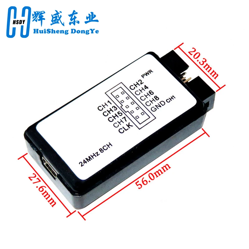 USB Logic Analyzer 24MHz 8 Channel 24M/seconds Logic Analyzer Debugger For ARM FPGA Logic Analyzer Logic 24M 8CH