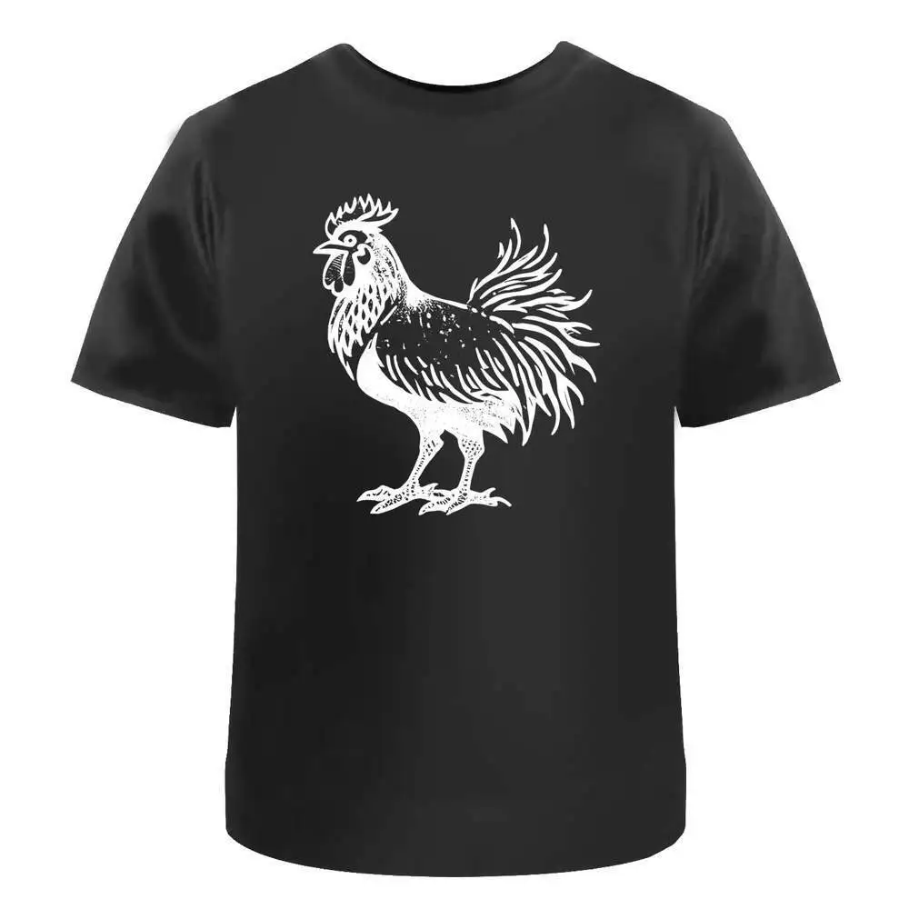 

Farmyard Rooster' хлопковые футболки Y2K топы унисекс летние с коротким рукавом