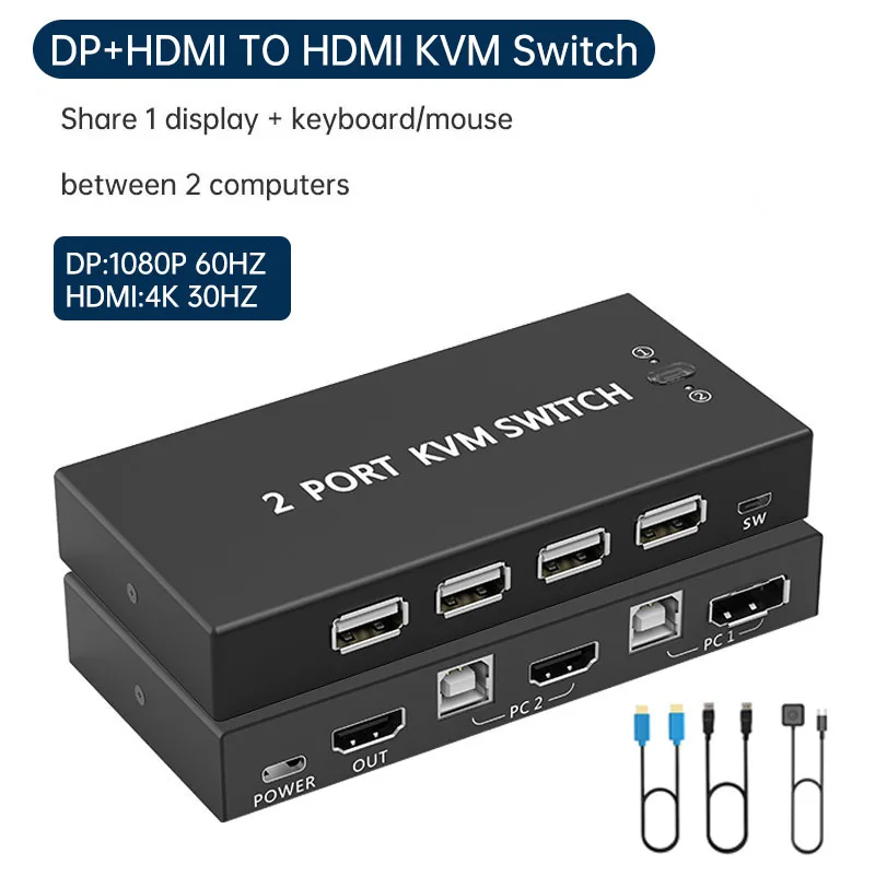 Kvm Switch 2 In 1 O… - image